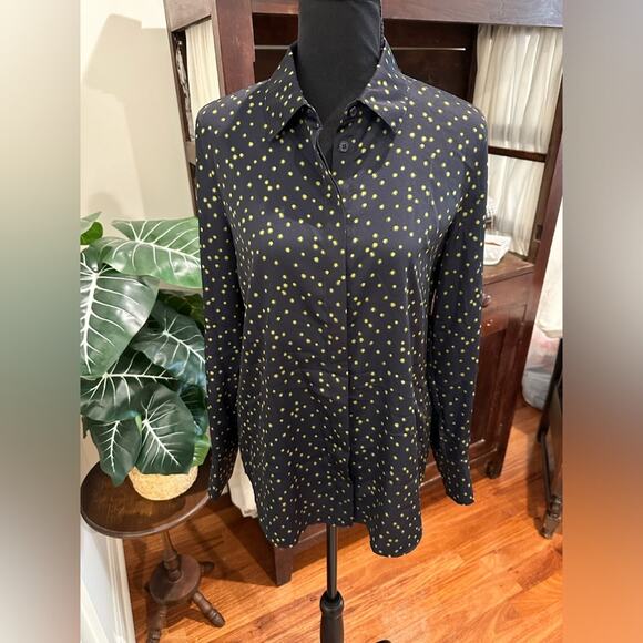 Lafayette 148 New York Scottie Painterly Dots
Charmeuse Blouse - Picture 2 of 10